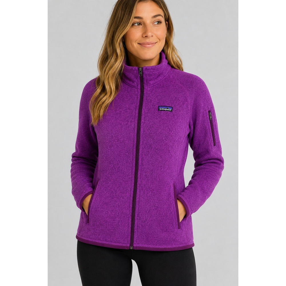 Patagonia Better Sweater Jacket Women S Purple Full Zip Fleece Jacket Hiking